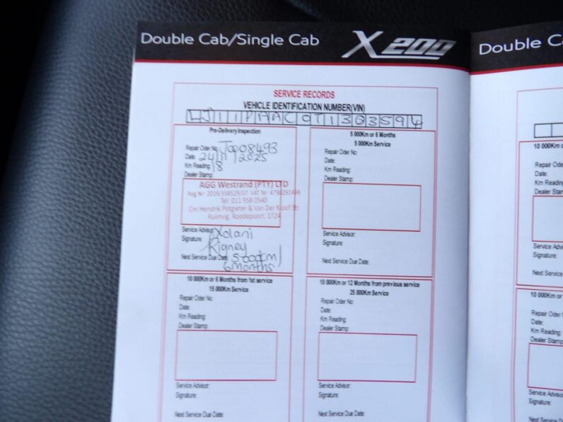 JAC X200 2.8TDi 1.3-Ton Double Cab Dropside 2026